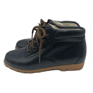 Daniel Green Women's Leather Lace Up Rubber Boots